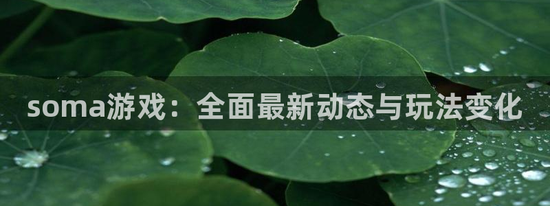 手机极悦娱乐下载安装：soma游戏：全面最新动态与玩法变化
